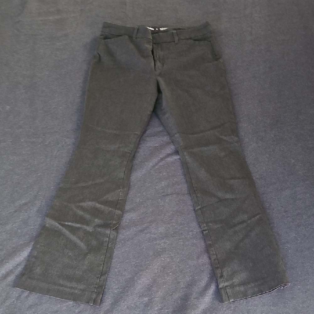 Old Navy High-Rise Pixie Flare Pants - Dark Charcoal Grey